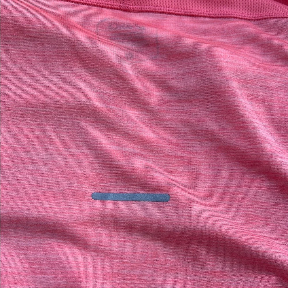 Asics Race V-Neck SS Top Pink Heathered Running Shirt XS 196074746811 - Picture 7 of 10